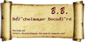 Büchelmayer Bocsárd névjegykártya
